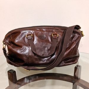 Fossil Leather Duffle Bag